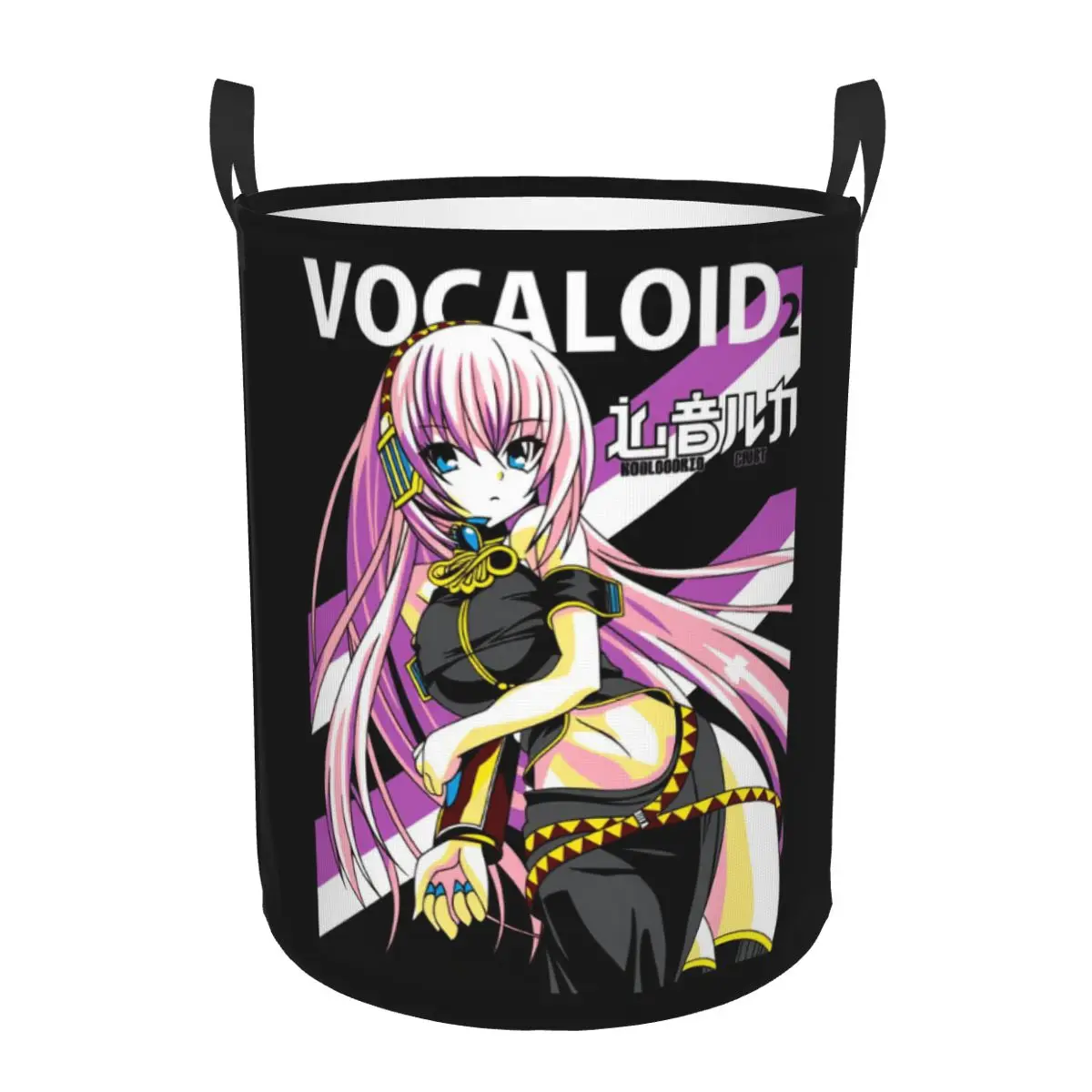 h-初音m-miku-ガールカワイイランドリーバスケット-折りたたみ式ボーカロイドアニメ服かご-リビングルーム用収納ビン
