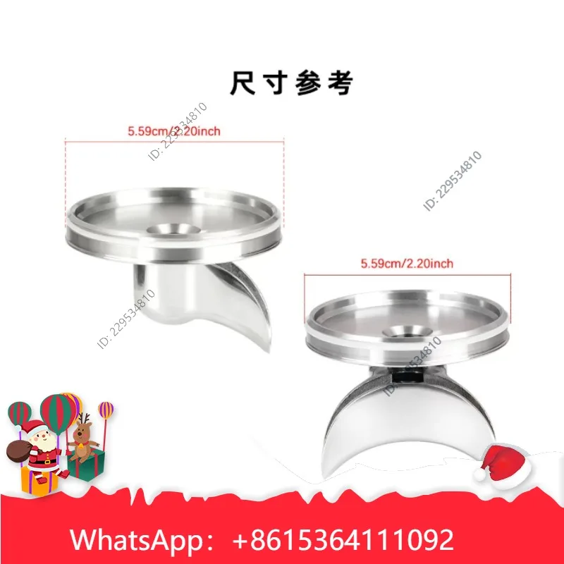 1pcs 54Mm coffee handle bottomless turn bottomless diverter nozzle adapter with single or double nozzle diverter port