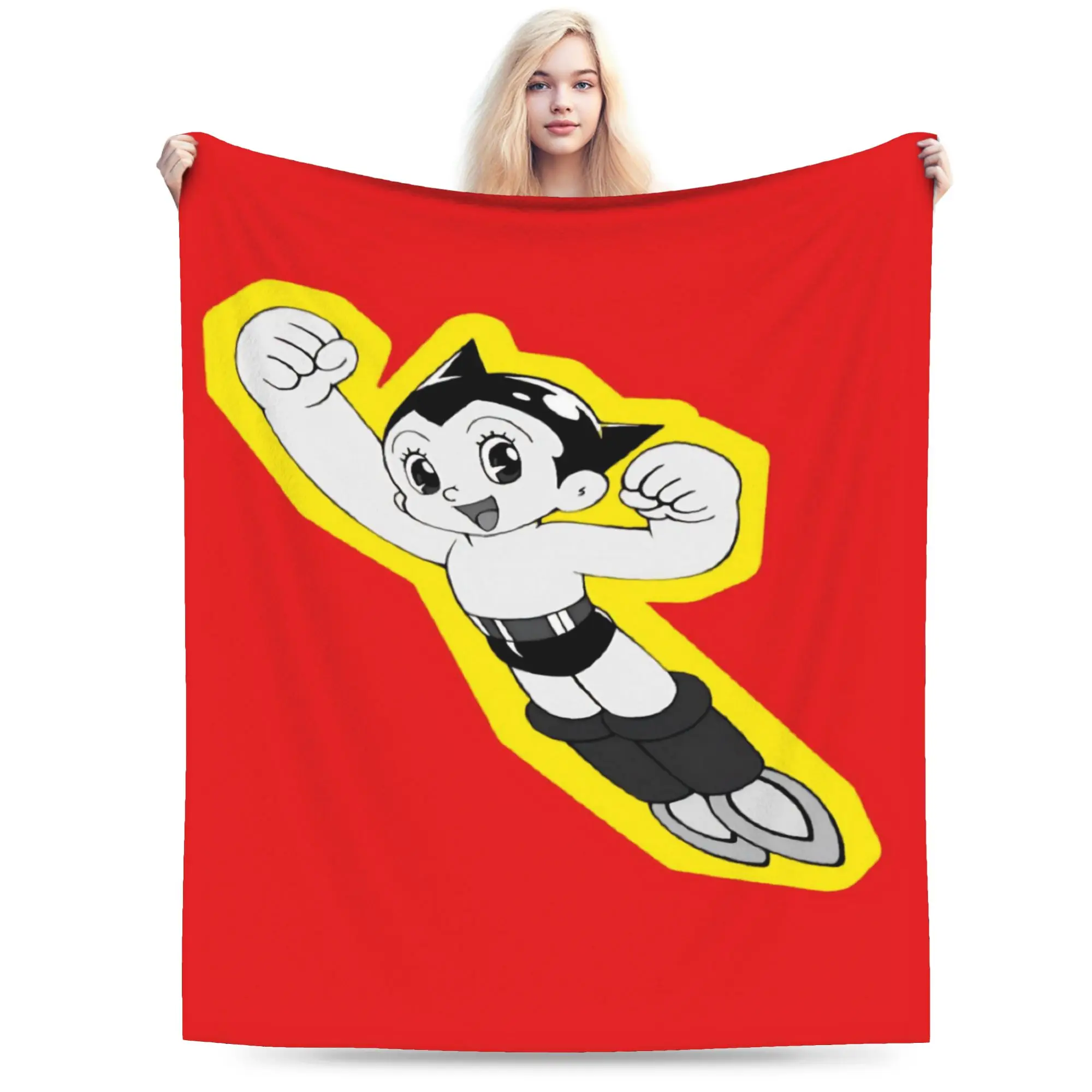 Stylish Astroboy Astro Boy Blankets Soft Flannel  Comfortable Throw Blankets Machine Washable