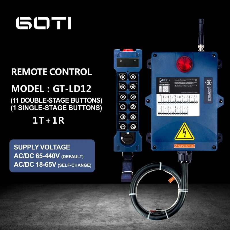 GOTI GT-LD06 GT-LD08 GT-LD10 GT-LD12 GT-PJ40+ Crane Remote Control Switch Double Speed Remote Control Russia Spain Warehouse