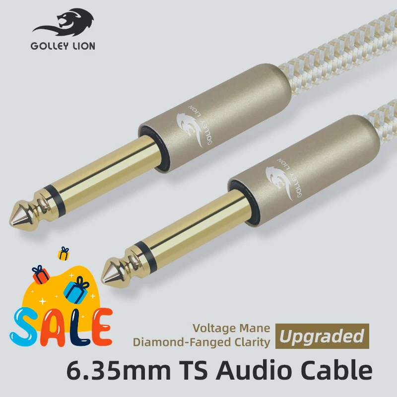 Guitar Audio Cable 3M/8M/10M Connection Line 6.35MM Double Straight Transmission Amplifier Cable Guitar Bass Instruments