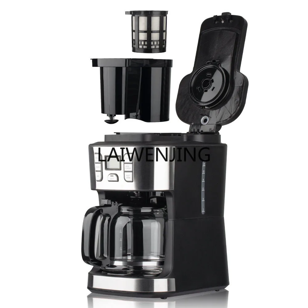 HLZ American automatic drip coffee machine thermal insulation grinding bean brewing machine