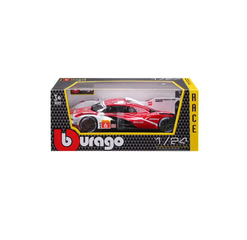 Bburago 1:24 Ferrari 499P #50 #51 LMH FORMULA RACING Luxury Vehicle Diecast Cars Model Porsche 963 24 alloy #5 #6 Collection Gif