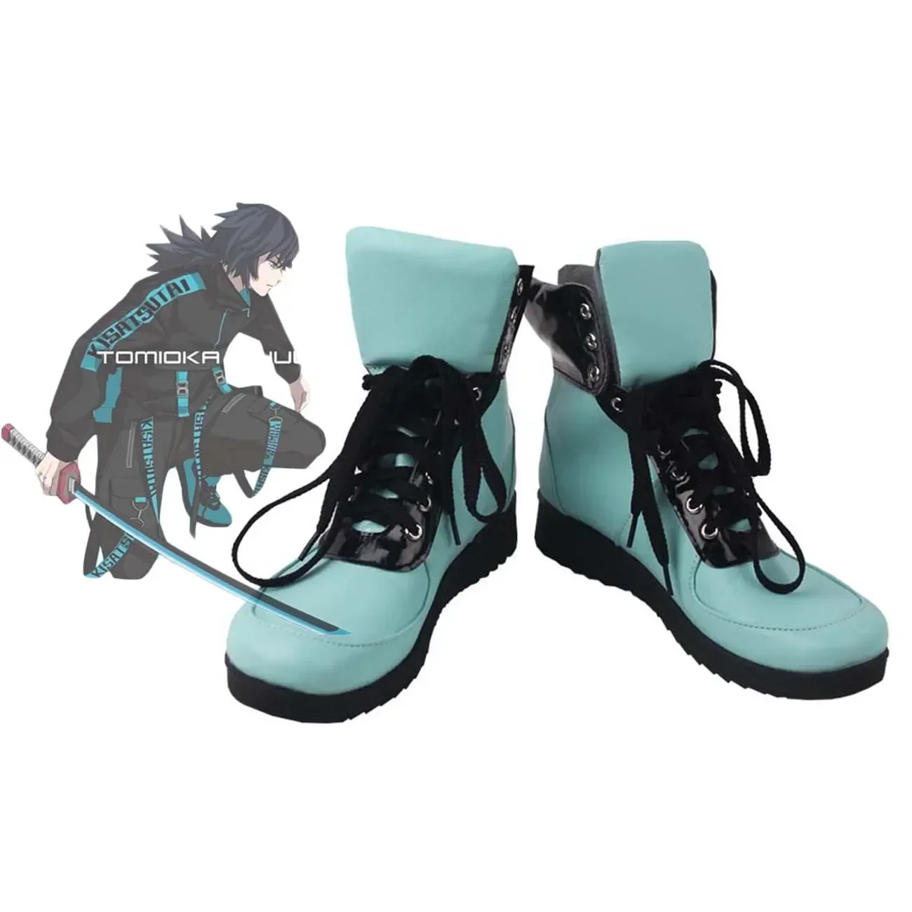 Giyu Tomioka Cosplay bottes-Démon Slayer Kimetsu no Yaiba chaussures personnalisées, unisexe