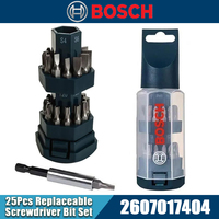 BOSCH 2607017404 25Pcs Replaceable Screwdriver Bit Set with Protective Storage Shell Multifunctional Drill Bit Tool Accessories