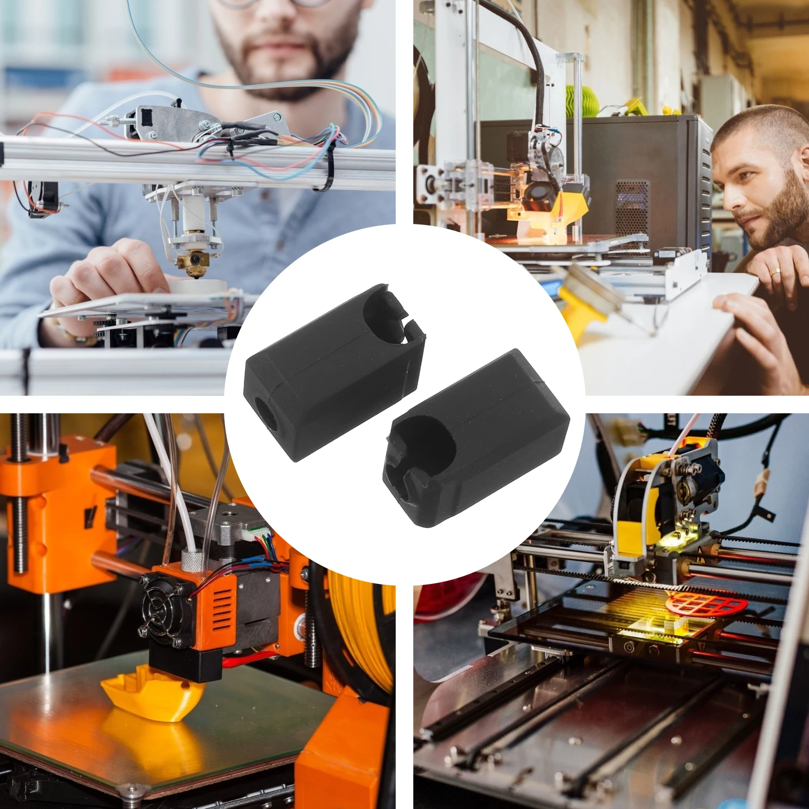 

10 Pcs Black Hotend Silicone Sleeves for 3D Printer Extruder Heater Block Nozzle Protection Accessories Ensuring Safety