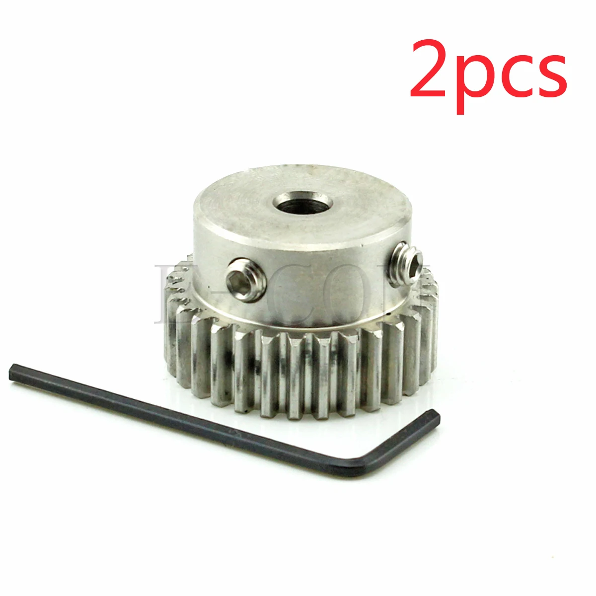 

2pcs 1 Module Stainless Spur Gear 1M-32T 32 Teeth Bore 8-17mm Teeth Width 10mm Motor Gear Wheel With Steps