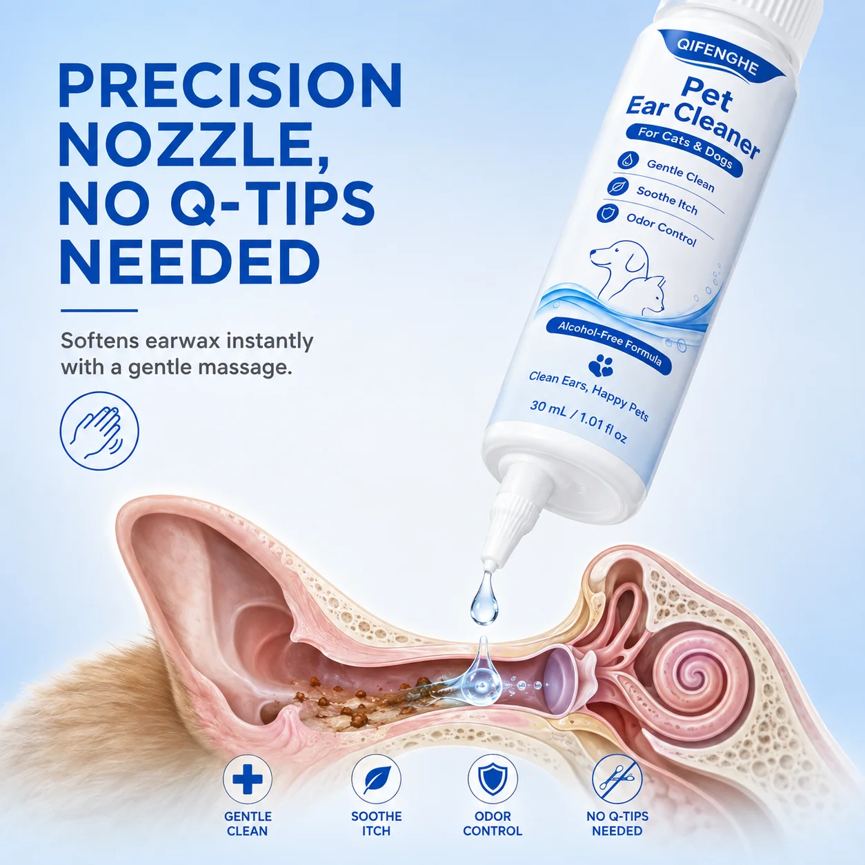 Pet Ear Cleaner for Dogs & Cat - огляд і ціна Pet Ear Cleaner