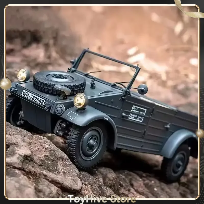 FMSRC سيارة 1:12 Type82 Kubelwagen نموذج كهربائي رباعي العجلات محرك متغير السرعة الرجعية سيارة الحرب العالمية الثانية الاطفال ألعاب جنسية هدية #4