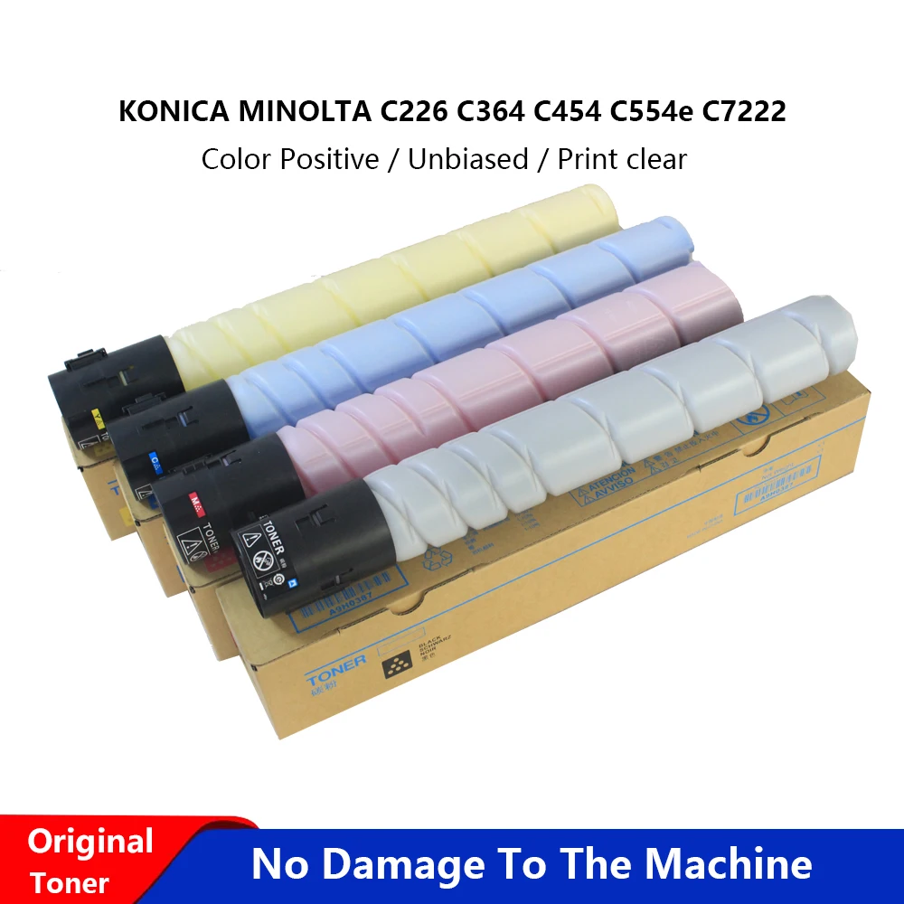 Toner Powder Applicable Model C258 C308 C368 C454 C454e C554 C554 KONICA MINOLTA Copier Original Toner Cartridge