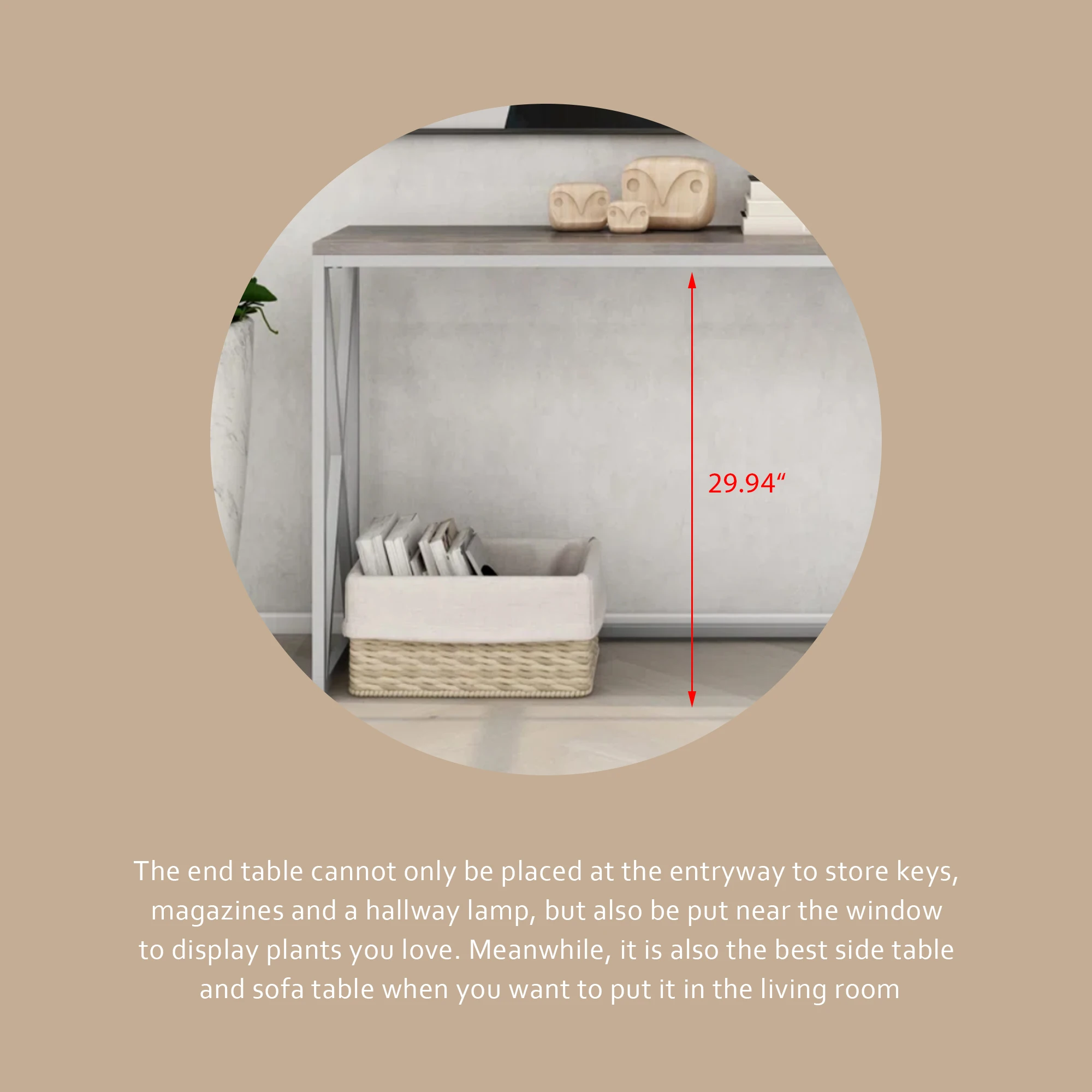 Coffee Table Silver Modern Practical Wooden Coffee Table with Sturdy Metal Legs a Rectangular Sofa Side Table in Selected Wood