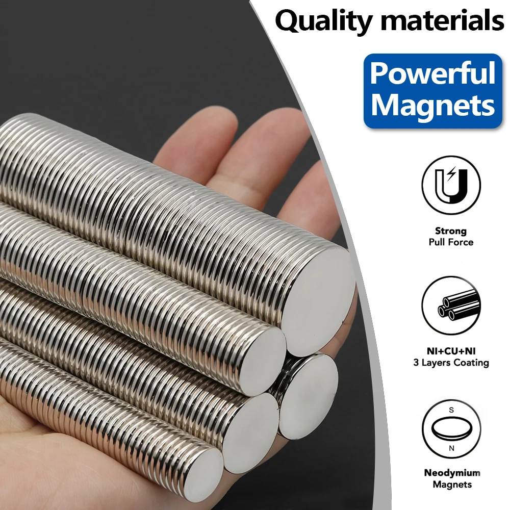 N35 Round Neodymium Magnet Small Strong Permanent Magnet For DIY Crafts Model Making Hardware Fixing Home Decoration