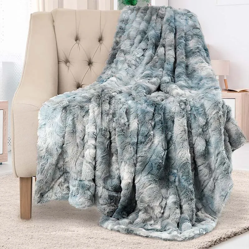 

Faux Fur Throw Blanket Long Hair Super Soft Cozy Plush Fuzzy Shaggy Blanket For Couch Sofa Bed Winter Thick Blankets Warm