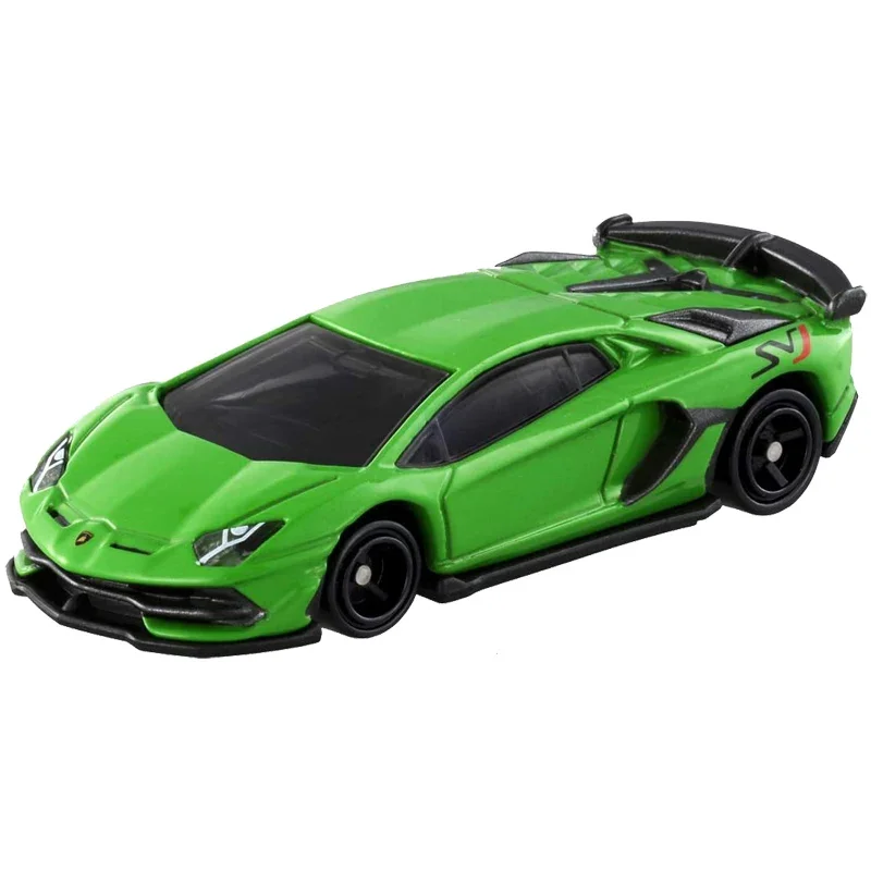 Modelo de carro fundido TAKARA TOMY, carro esportivo Lamborghini Aventador SVJ, presente de feriado para crianças, presente perfeito para amigos.