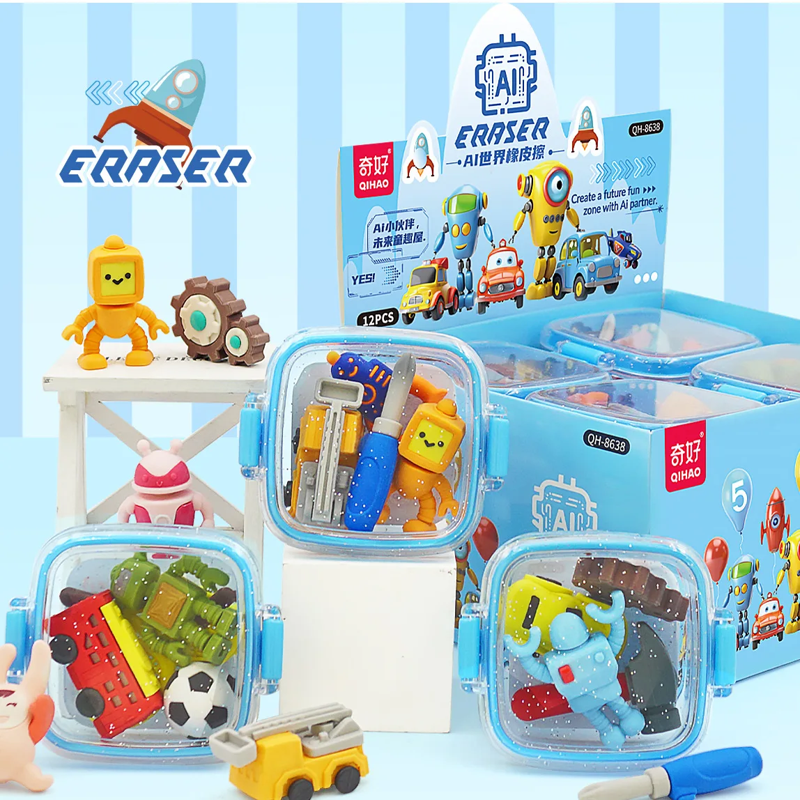 Cartoon Lebensmittel Prinzessin Dinosaurier Kinder Radiergummi Nette Kreative Kinder Schreiben Reinigung Radiergummi Student Schreibwaren Geschenk