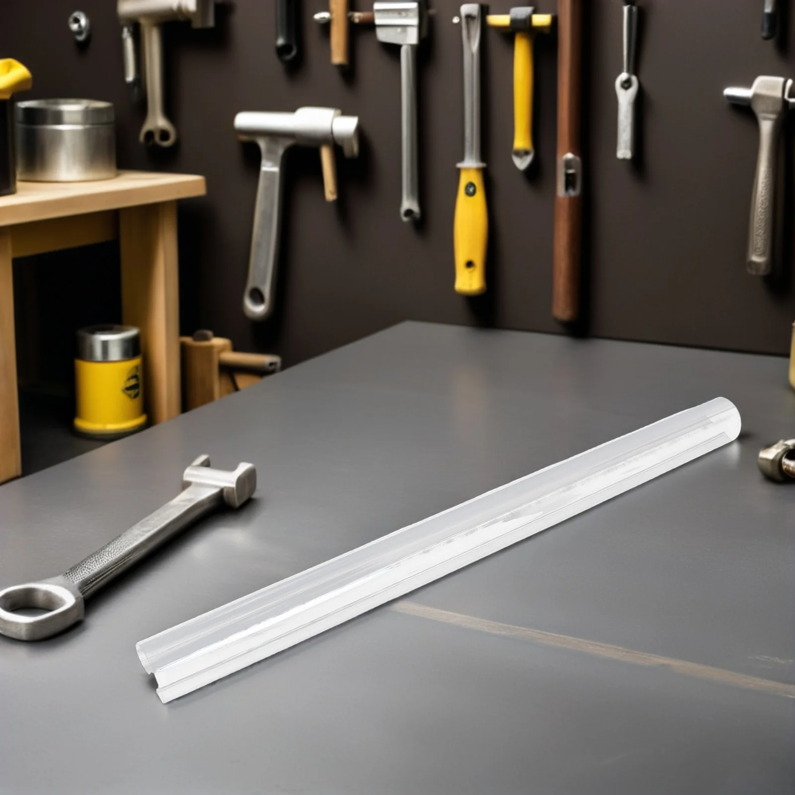 

Explosionproof Ceiling Lamp Shade Anti-Glare Frosted Acrylic Tube Cover Protective Diffuser for Warehouse Workshop Pendant Light