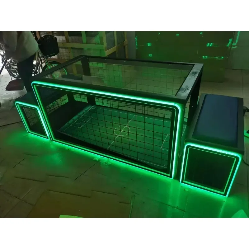 آلة ألعاب كرة القدم تحت الطاولة لشخصين للترفيه والترفيه مع كراسي #6