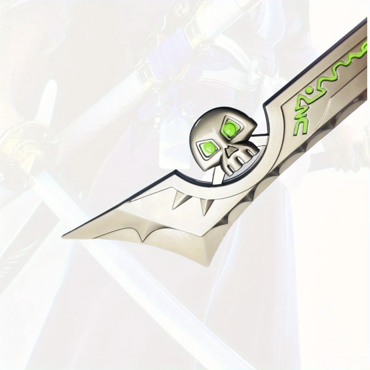 Espada Katana de Metal de 7 pulgadas World of Warcraft Ashbringer, sable samurái Original japonés, cuchillo Ninja, accesorios de Cosplay, juguete de utilería