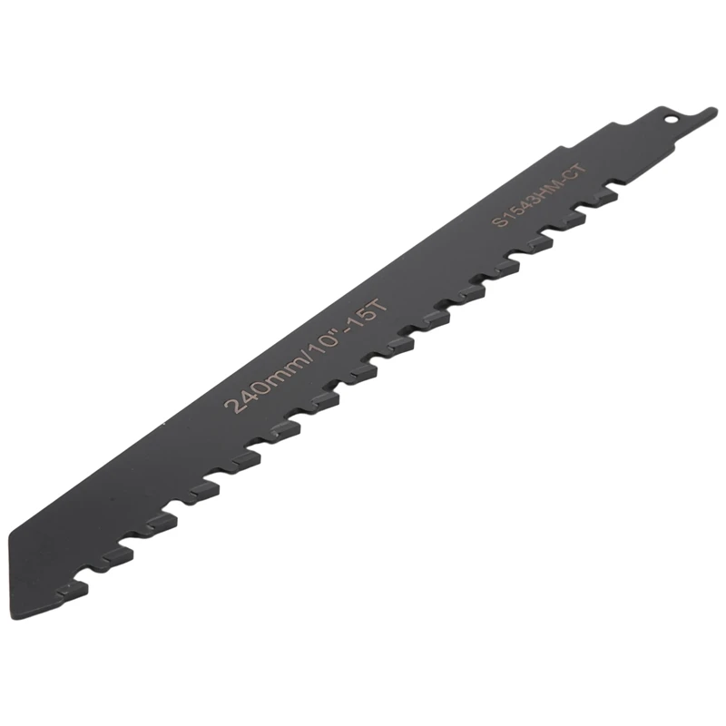 3X Reciprocating Saw Blade Carbide Tungsten Carbide For Cutting Porous Concrete, Fibre Cement, Brick 240Mm/9.45Inch