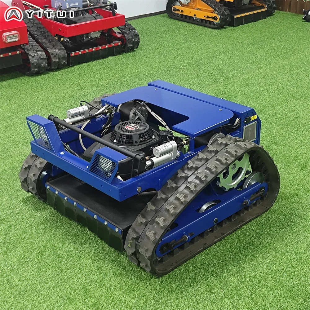 Factory Shipment Of 800 Kg Crawler Lawn Mower Compact Remote Control Type Zero Turn Mower Support Customized
