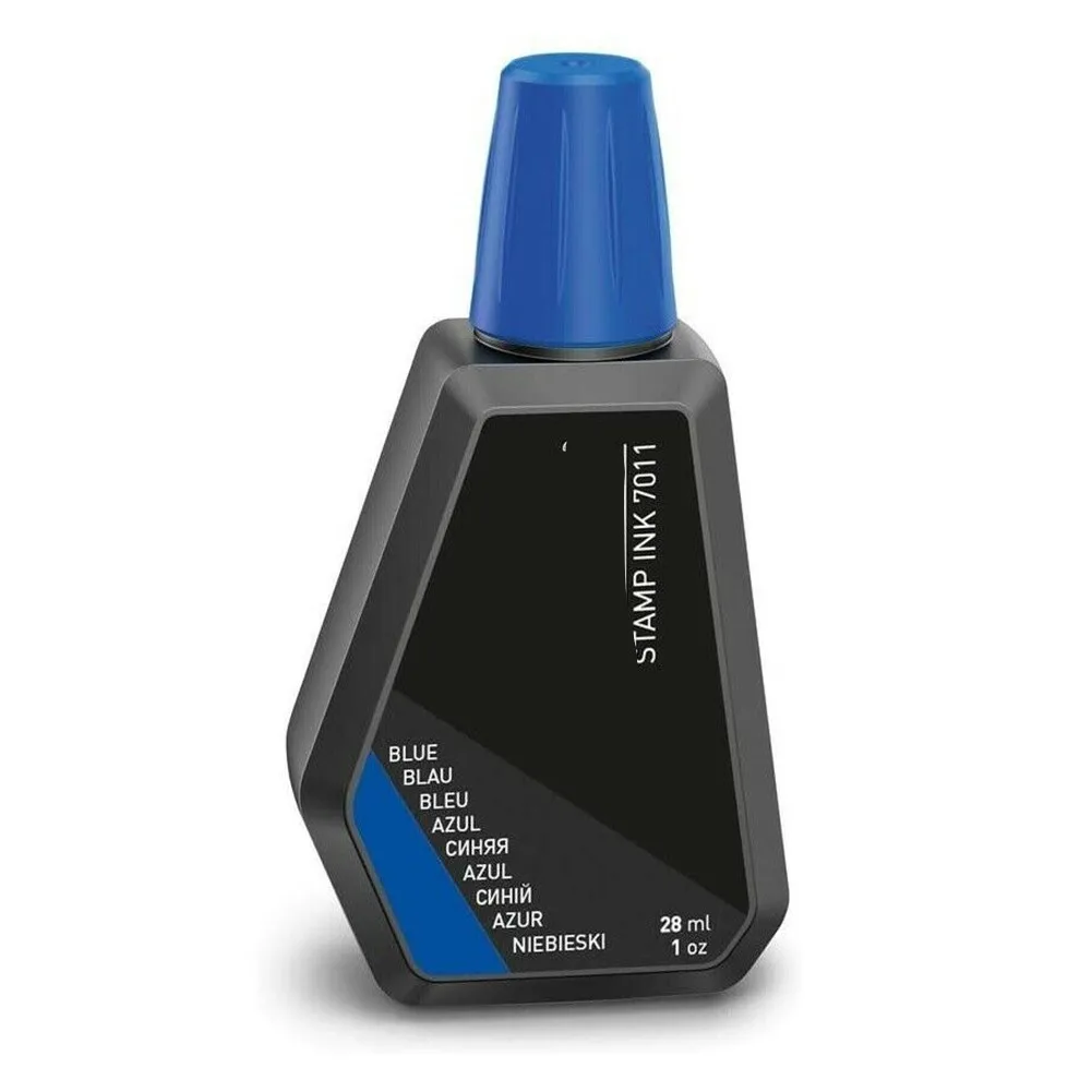 1 peça 40g Trodat 7011 tinta para carimbo 28 ml (cores) vermelho/azul/preto/verde/roxo para todas as almofadas de tinta