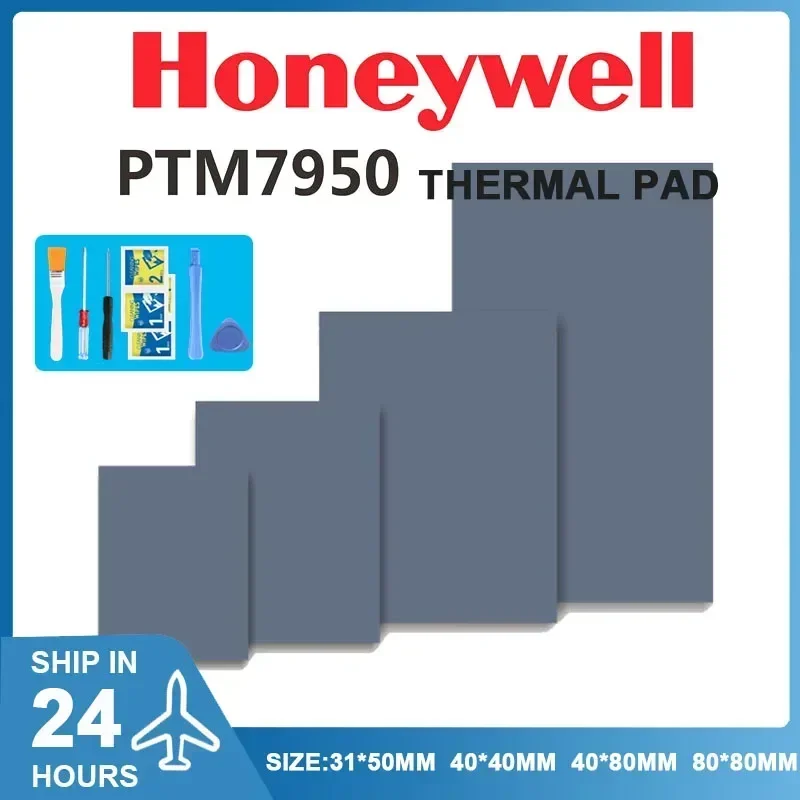 Honeywell 열 패드, 노트북 상 변화 실리콘 그리스 패드, CPU GPU 냉각 페이스트 개스킷 패치, PTM7950