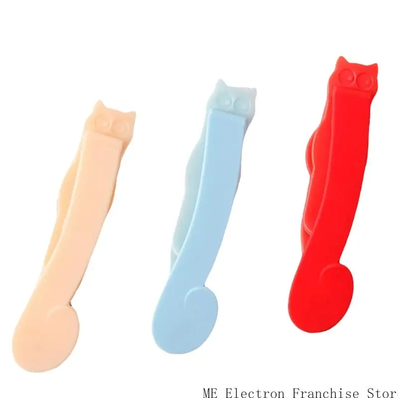 3 Pcs Automatic Bookmarks Silicone Bookmarks Cats Bookmarks Clip Creative Page Marker Reading Supplies for Teacher