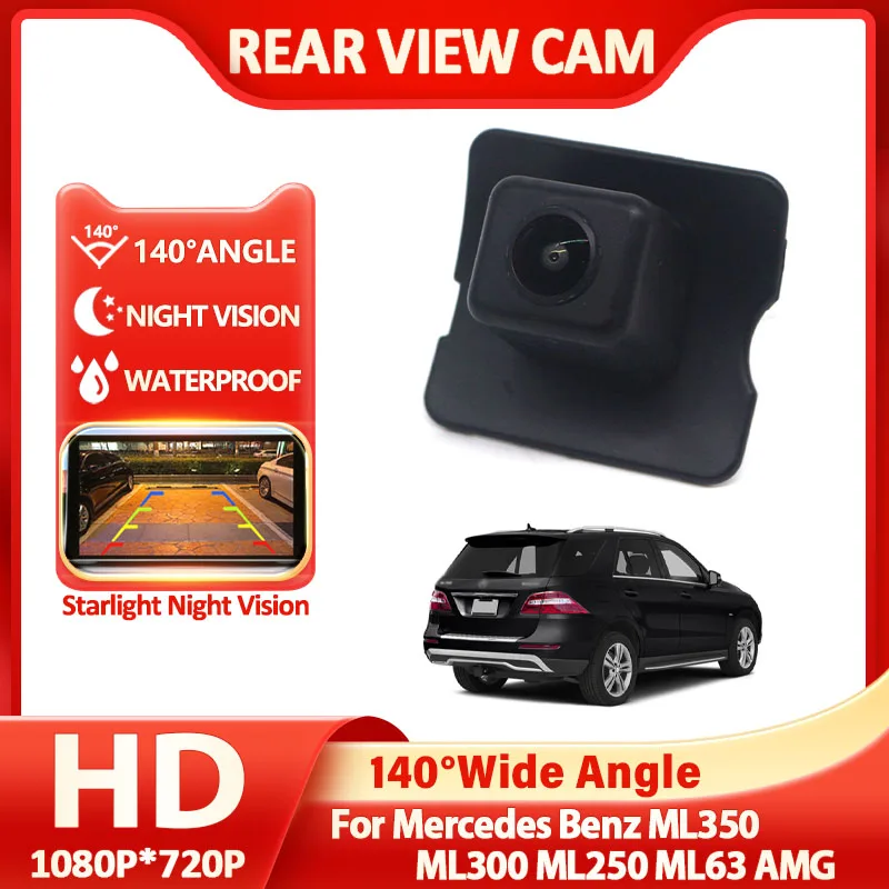 

140 ° 1080P HD CCD Starlight ночного видения камера заднего вида с подсветкой номерного знака для Mercedes Benz ML350 ML300 ML250 ML63 AMG