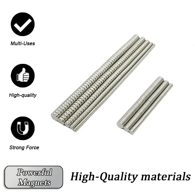N52 Super Powerful Round Magnet 2x1 2x2 3x2 4x2 5x2 6x2 7x1 7x2mm Permanent Neodymium Magnets Imanes NdfeB Refrigerator Magnet