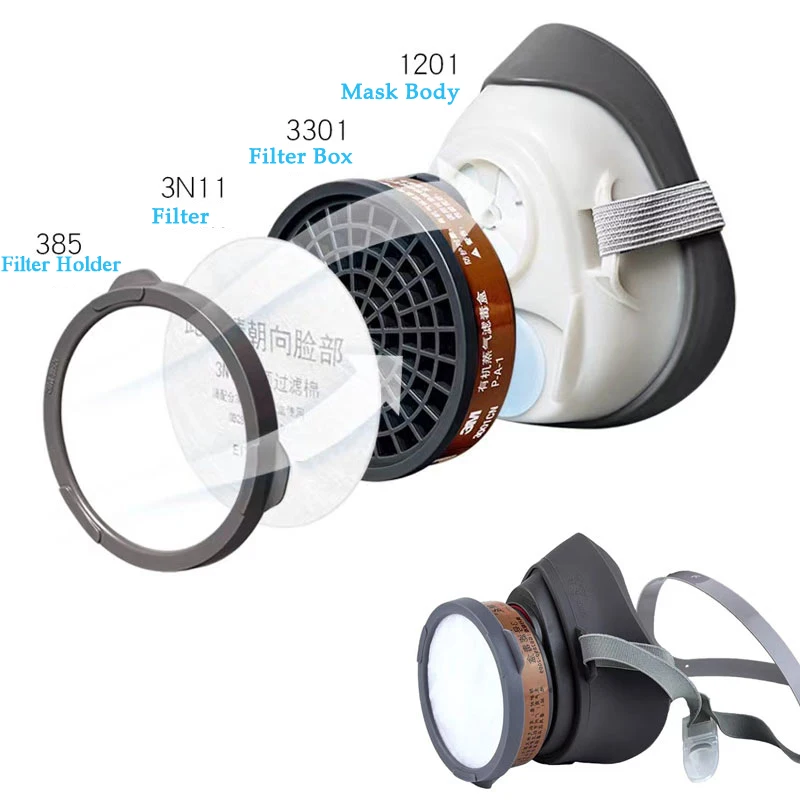 Dustproof 3N11 Filters For 3m 3001/3301/3303/385 Respirator Gas Mask Cartridge 3200/308/1201/8200 Carpenter Miner Polishing