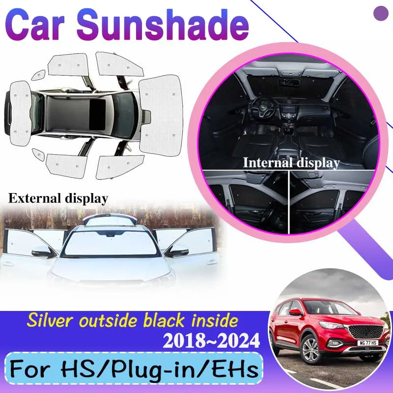 

Anti-UV Car Windshield Visor For MG HS 2023 Accessories Plug-in EHs Phev 2018 2019 2020~2024 Full Window Sunshade Sun Protection