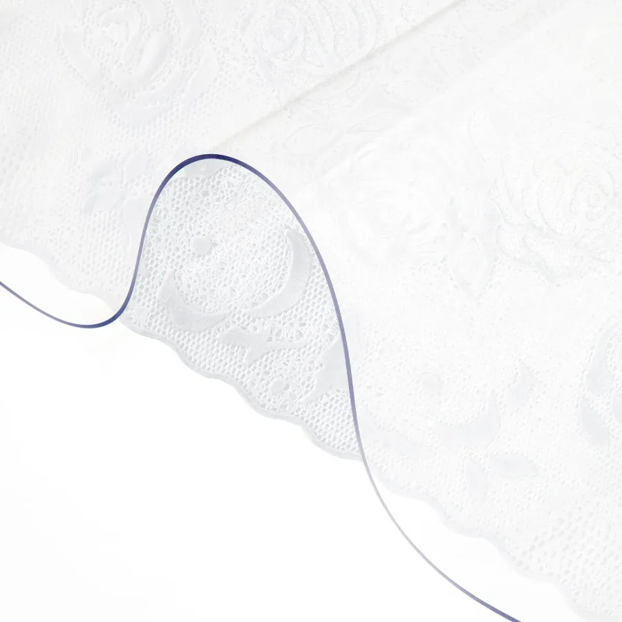 

Plastic Table Cover 36 x 60 Inch 2 mm Thick Clear Table Protector Rectangle Clear Desk Mat Waterproof and Easy Cleaning for Of