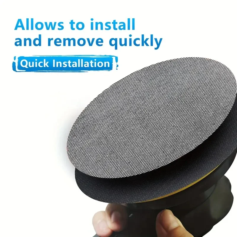 50 قطعة 5 بوصة هوك وحلقة جلخ الغبار الحرة شبكة الرملي ورقة 125 مللي متر شبكة الرملي أقراص مكافحة حجب طحن الصنفرة للسيارة