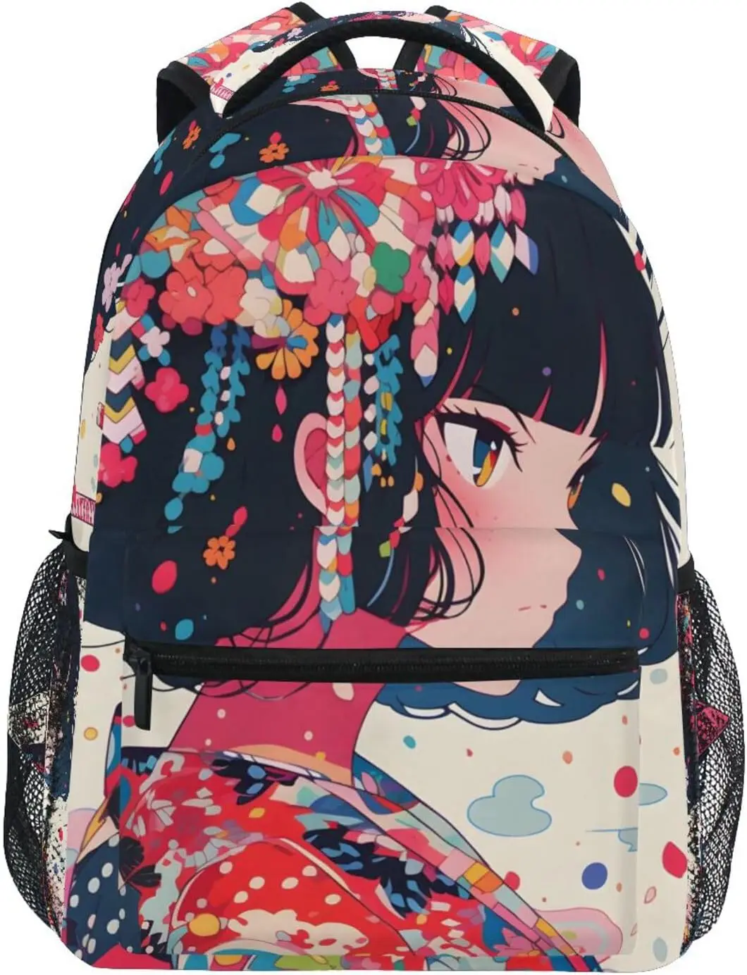 

Beautiful Samurai Kids Travel Backpack Large Capacity Light Weight School Bag for Boys Girls Small