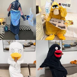 Stitch Nightgown Sleep Women Men Gintama Elizabeth Cosplay Pajamas Pullover Winter Psyduck Pyjamas Women Sleeping Sleepwear