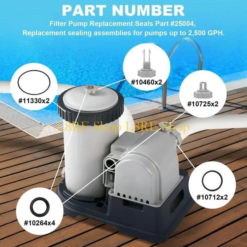 L8RE Multifunzionale Soluzione della pompa sigillazione Valvole rilascio Set riparazione della pompa filtro i