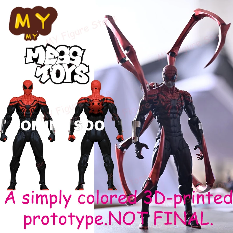 

New MessToys Spiderman Figure Mess Toys Superior Spider Man Figurine CT Toys Action Figure Statue Model Gifts Kid Toy Customized