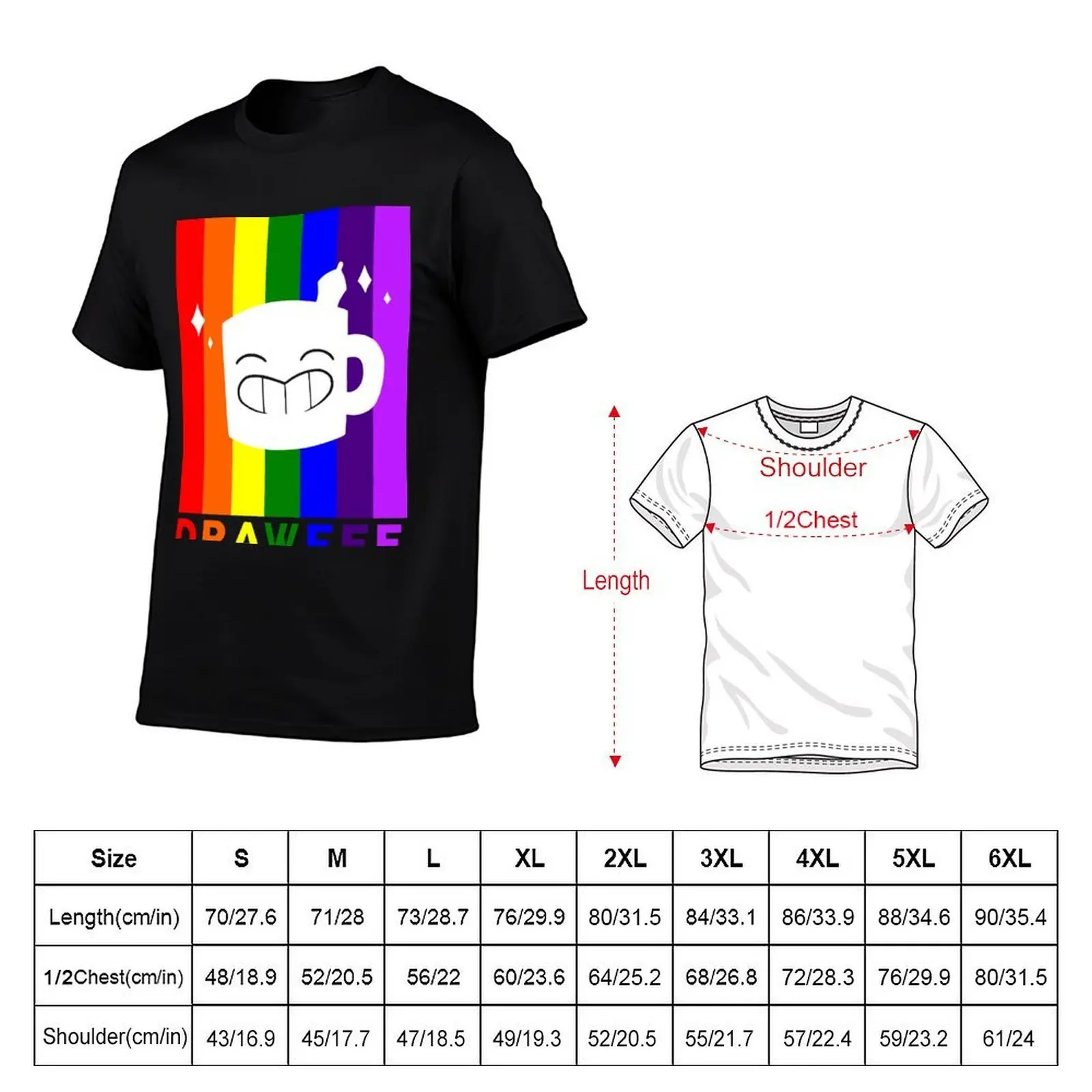 Drawfee Supports Pride T-Shirt blacks customs heavy weight t shirts for men