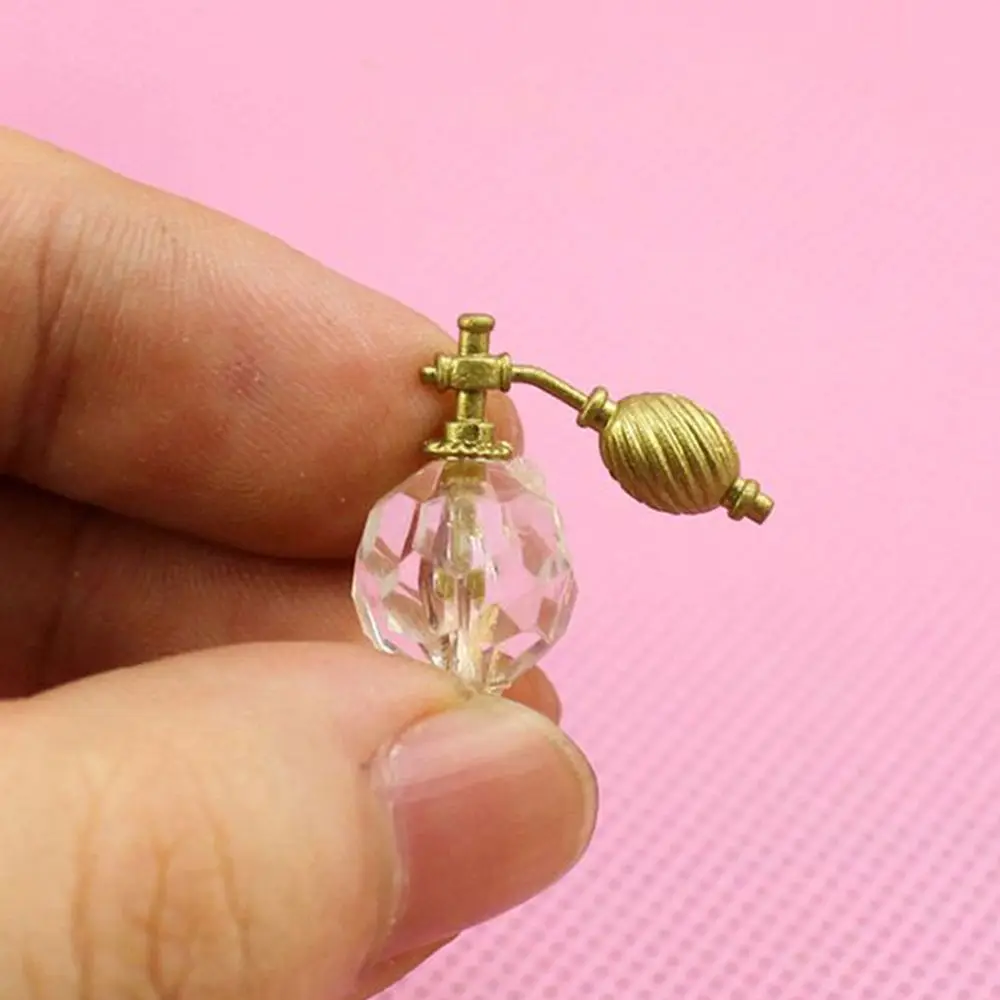 

Craft Metal Acrylic Cute Transparent Toy Miniature Bedroom Dollhouse Perfume Bottle