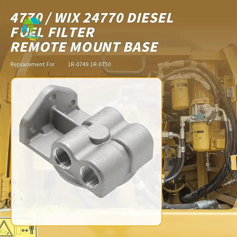 

A09E-1 Piece 4770/24770 Fuel Filter Base Parts Accessories For 1R-0749 1R-0750 Fuel Filter, Filter Remote Mounting Base