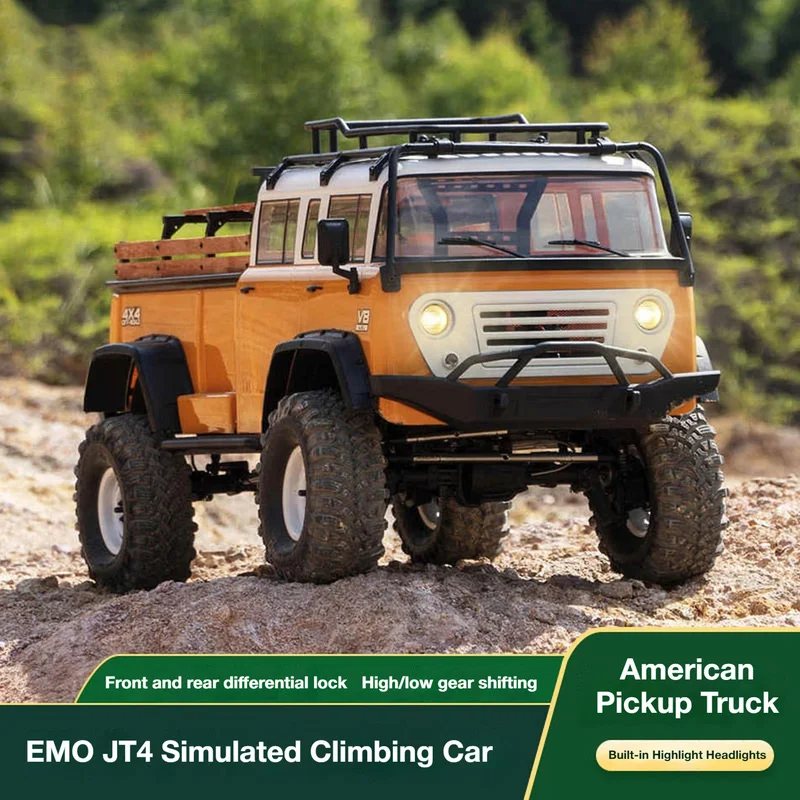 CROSSRC EMO JT4 RTR Simulation Climbing Truck 4WD Off-Road RC Remote Control Electric Model Car Two-Speed Differential Lock