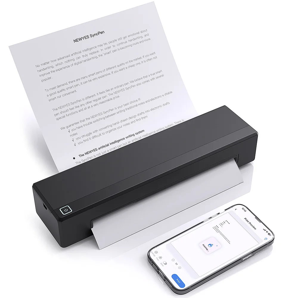 

Мини-A4 черный/белый и цветной мобильный струйный принтер LD0806 Портативный струйный принтер NEWYES