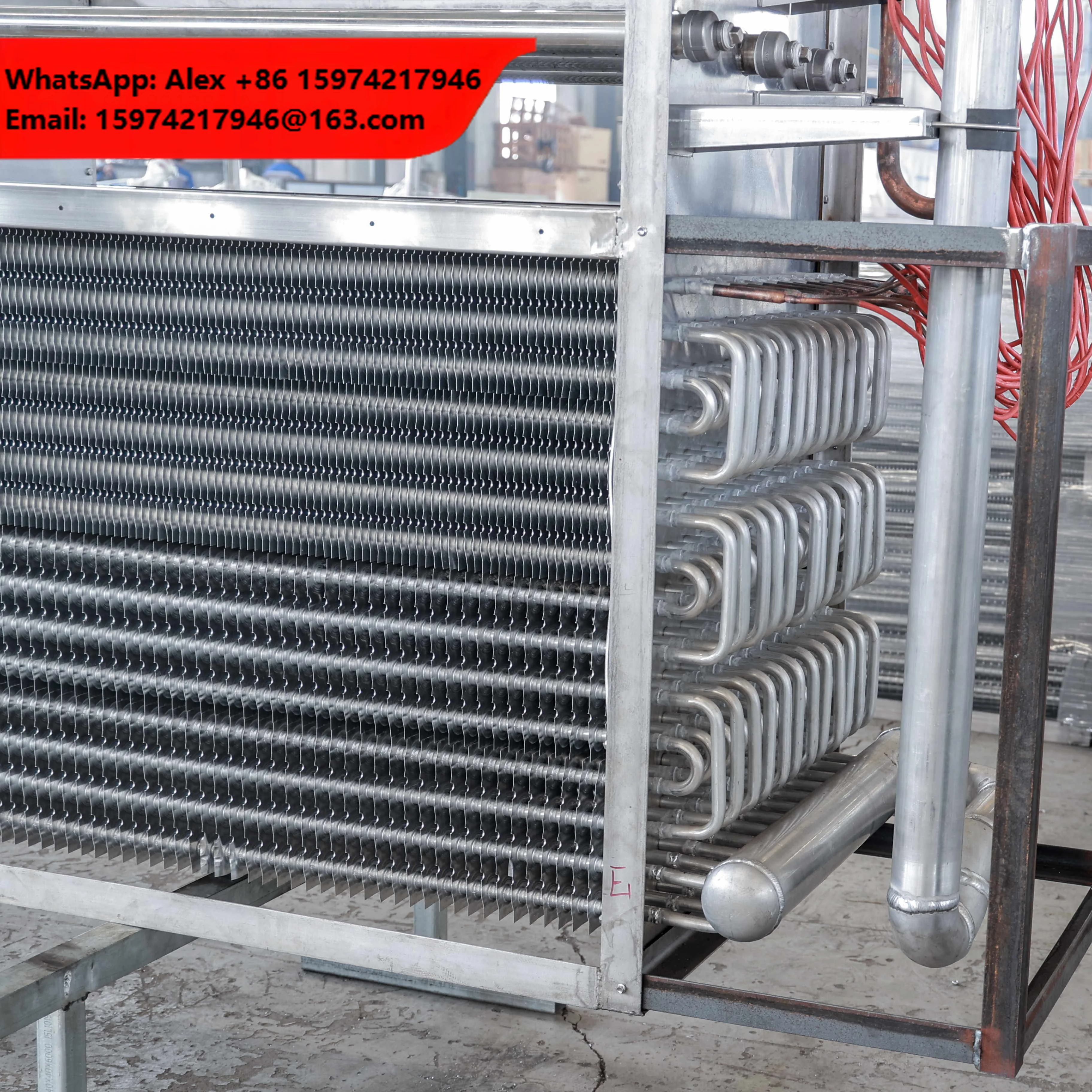 Stainless Steel Condenser Coil Heat Exchanger Evaporator Fin Tube Type For Home & Farm Use Refrigeration AC Power Used Condition