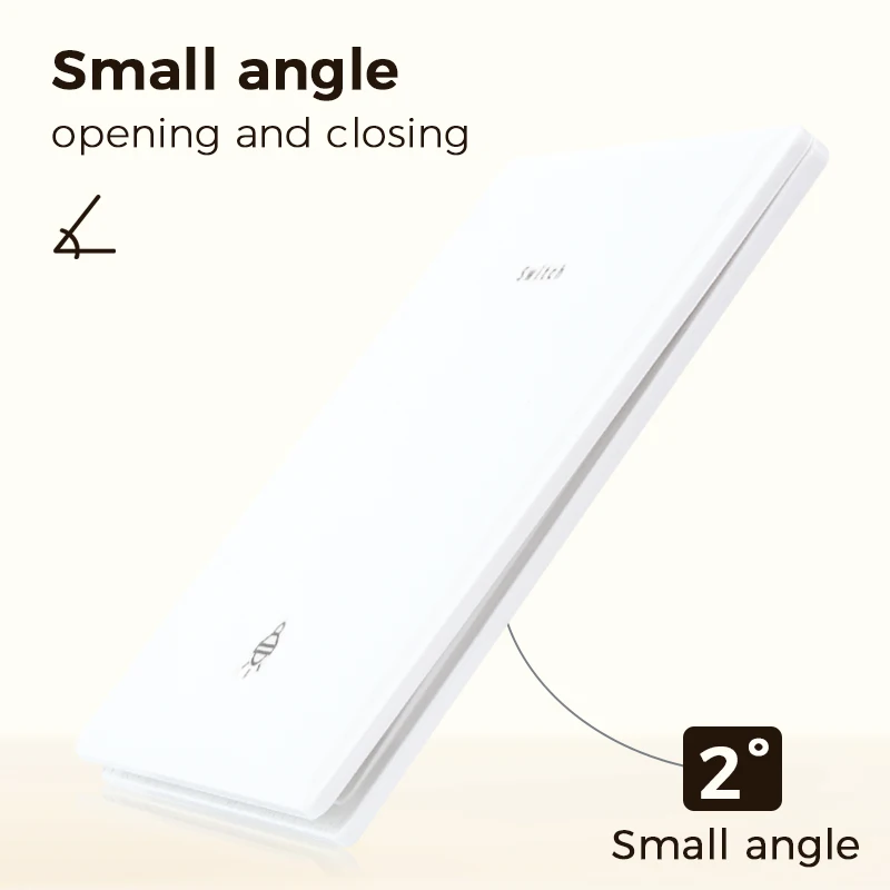 Avoir Wall Light Switch White Plastic Panel 2Way Push Button Switches With Fluorescent Home Kitchen 13A UK Standard Power Socket image 3