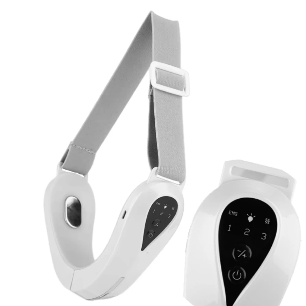 Dispositivo de levantamento facial, luz vermelha e azul, rejuvenescimento da pele, linha v, massagem facial, redutor de queixo duplo, rosto fino, ferramenta de beleza coreana