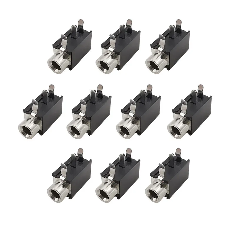 10Pcs PJ-316 3.5mm Jack Female Mono Audio Headphone PCB Connector Soldering Type 3.5mm Socket Audio Plug Interface Connectors