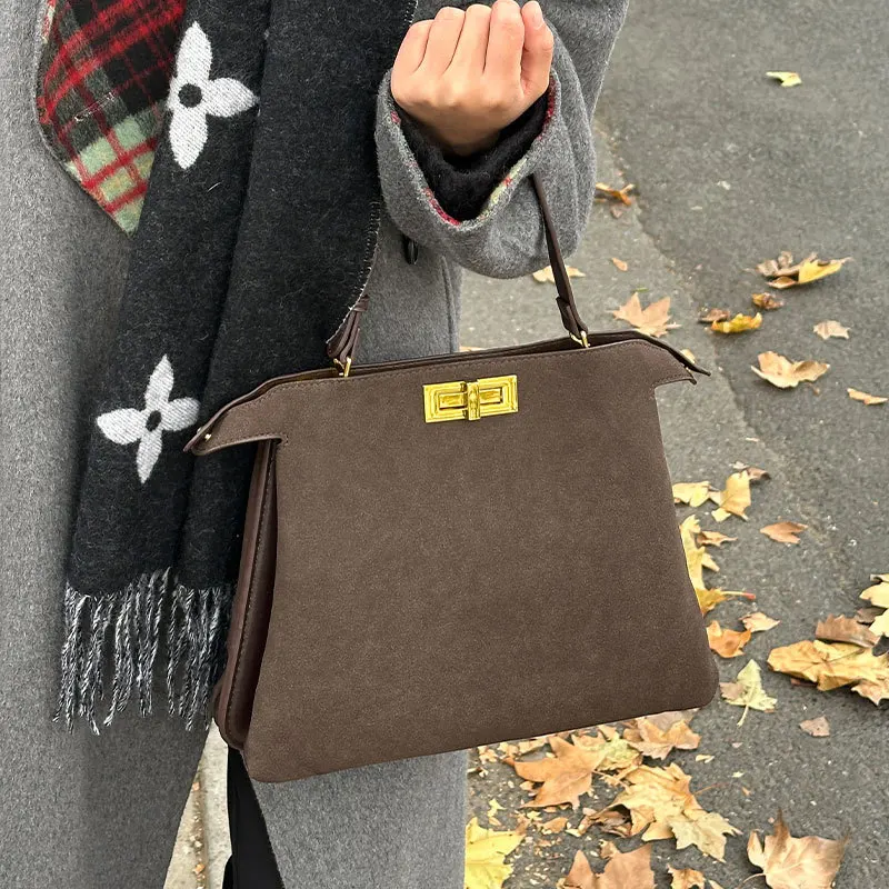 

Портативная осенне-зимняя новая модная простая сумка-тоут из матовой кожи, большая вместительная повседневная сумка-мессенджер