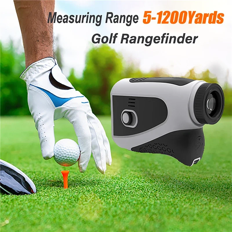 

5-1200 Yards High-Precision Laser Rangefinder with Angle Switch Waterproof Rangefinder 7X Voice Broadcast Golf Rangefinder