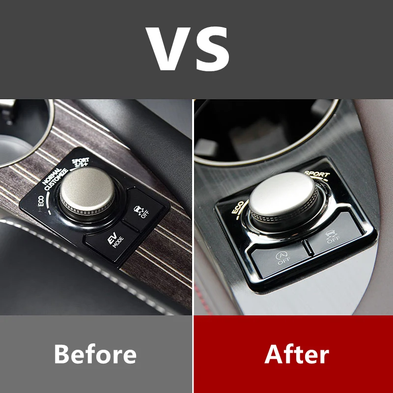 Car Sport Driving Mode Knob Panel Decoration Cover Interior Sticker Styling Accessories For Lexus RX 200 300 450 2015-2021