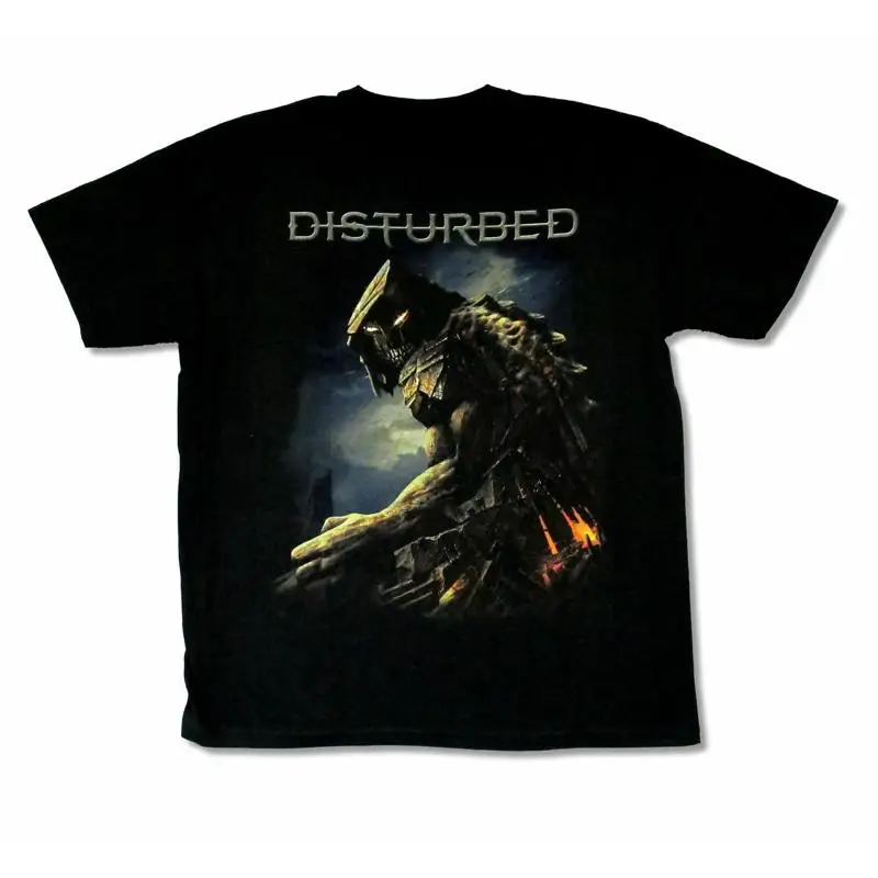 Disturbed Armored Mountain Figure Fiery T-Shirt